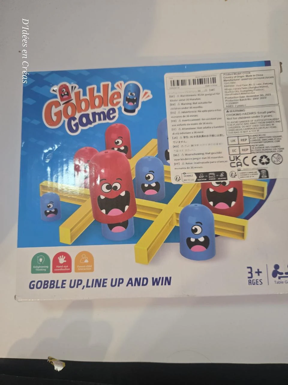 Gobble Game - Jeu d'équilibre en bois - Complet - Dès 3 ans